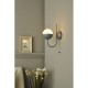 63727-003 Matt Grey Wall Lamp with Opal Glass