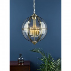 64907-003 Antique Brass 5 Light Lantern Pendant 64907-003 Antique Brass 5 Light Lantern Pendant