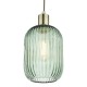64915-003 - Shade Only - Ribbed Green Glass Shade
