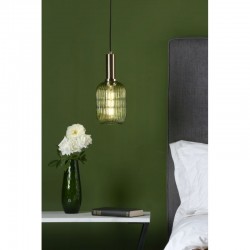 64915-003 - Shade Only - Ribbed Green Glass Shade 64915-003 - Shade Only - Ribbed Green Glass Shade