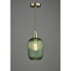 64915-003 - Shade Only - Ribbed Green Glass Shade