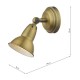 64936-003 Aged Brass Spotlight