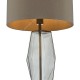 64941-003 Smoky Glass Touch Table Lamp with Grey Shade 64941-003 Smoky Glass Touch Table Lamp with Grey Shade