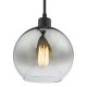 64951-003 Black Pendant with Mirrored Ombre Glass