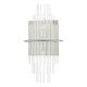 64953-003 Polished Chrome Wall Lamp with Clear Glass Rods
