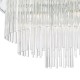 64954-003 Polished Chrome 13 Light Pendant with Clear Glass Rods