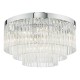 64956-003 Chrome 5 Light Flush with Clear Glass Rods 64956-003 Chrome 5 Light Flush with Clear Glass Rods