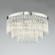64956-003 Chrome 5 Light Flush with Clear Glass Rods 64956-003 Chrome 5 Light Flush with Clear Glass Rods