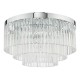 64956-003 Chrome 5 Light Flush with Clear Glass Rods 64956-003 Chrome 5 Light Flush with Clear Glass Rods