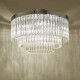 64956-003 Chrome 5 Light Flush with Clear Glass Rods 64956-003 Chrome 5 Light Flush with Clear Glass Rods