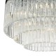 64956-003 Chrome 5 Light Flush with Clear Glass Rods 64956-003 Chrome 5 Light Flush with Clear Glass Rods