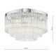 64956-003 Chrome 5 Light Flush with Clear Glass Rods 64956-003 Chrome 5 Light Flush with Clear Glass Rods