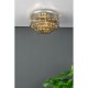64957-003 Chrome 5 Light Flush with Smoked Glass Rods 64957-003 Chrome 5 Light Flush with Smoked Glass Rods