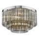 64957-003 Chrome 5 Light Flush with Smoked Glass Rods 64957-003 Chrome 5 Light Flush with Smoked Glass Rods