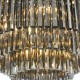 64957-003 Chrome 5 Light Flush with Smoked Glass Rods 64957-003 Chrome 5 Light Flush with Smoked Glass Rods