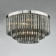 64957-003 Chrome 5 Light Flush with Smoked Glass Rods 64957-003 Chrome 5 Light Flush with Smoked Glass Rods