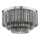 64957-003 Chrome 5 Light Flush with Smoked Glass Rods 64957-003 Chrome 5 Light Flush with Smoked Glass Rods