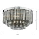 64957-003 Chrome 5 Light Flush with Smoked Glass Rods 64957-003 Chrome 5 Light Flush with Smoked Glass Rods
