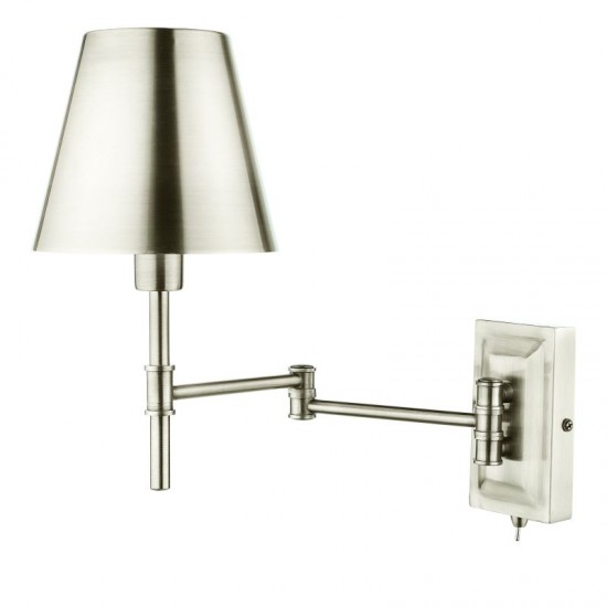 64964-003 Polished Nickel Swing Arm Wall Lamp
