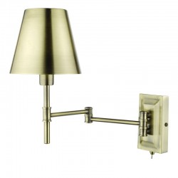 64965-003 Antique Brass Swing Arm Wall Lamp 64965-003 Antique Brass Swing Arm Wall Lamp