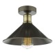 64968-003 Antique Brass & Graphite Flush