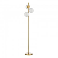 65034-003 Natural Brass 3 Light Floor Lamp with Opal Glasses 65034-003 Natural Brass 3 Light Floor Lamp with Opal Glasses