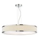 65040-003 Polished Chrome 6 Light Pendant with Cotton Shade & Diffuser