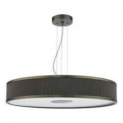 65041-003 Antique Brass 6 Light Pendant with Cotton Shade & Diffuser 65041-003 Antique Brass 6 Light Pendant with Cotton Shade & Diffuser