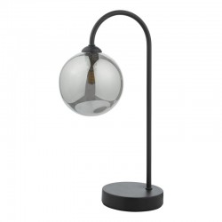 65052-004 Black Touch Table Lamp with Mirror Smoked Glass