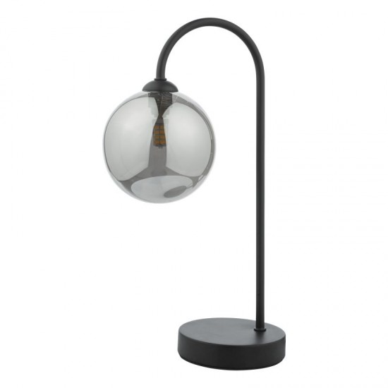 65052-004 Black Touch Table Lamp with Mirror Smoked Glass 65052-004 Black Touch Table Lamp with Mirror Smoked Glass