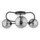 65053-004 Black 3 Light Ceiling Lamp with Mirror Smoked Glasses 65053-004 Black 3 Light Ceiling Lamp with Mirror Smoked Glasses