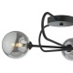 65053-004 Black 3 Light Ceiling Lamp with Mirror Smoked Glasses 65053-004 Black 3 Light Ceiling Lamp with Mirror Smoked Glasses
