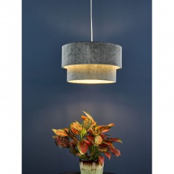 65068-004 - Shade Only - Dark Grey & Silver Velvet Shade 65068-004 - Shade Only - Dark Grey & Silver Velvet Shade