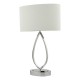 65069-004 Chrome Touch Table Lamp with Ivory Linen Shade 65069-004 Chrome Touch Table Lamp with Ivory Linen Shade