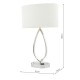 65069-004 Chrome Touch Table Lamp with Ivory Linen Shade 65069-004 Chrome Touch Table Lamp with Ivory Linen Shade