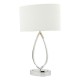 65069-004 Chrome Touch Table Lamp with Ivory Linen Shade 65069-004 Chrome Touch Table Lamp with Ivory Linen Shade