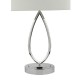 65069-004 Chrome Touch Table Lamp with Ivory Linen Shade 65069-004 Chrome Touch Table Lamp with Ivory Linen Shade
