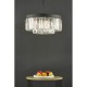 67869-003 Anthracite 6 Light Chandelier with Crystal