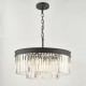 67869-003 Anthracite 6 Light Chandelier with Crystal