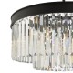 67869-003 Anthracite 6 Light Chandelier with Crystal