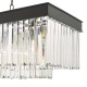 67864-003 Anthracite 6 Light over Island Fitting with Crystal