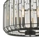 67883-003 Satin Black 3 Light Pendant with Crystal