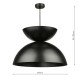 67893-003 Matt Black Pendant Ø 49 cm 67893-003 Matt Black Pendant Ø 49 cm