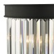 67913-003 Anthracite 2 Light Wall Lamp with Crystal