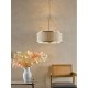 71180-003 Gold Pendant 5 Light with Natural Seagrass Shade