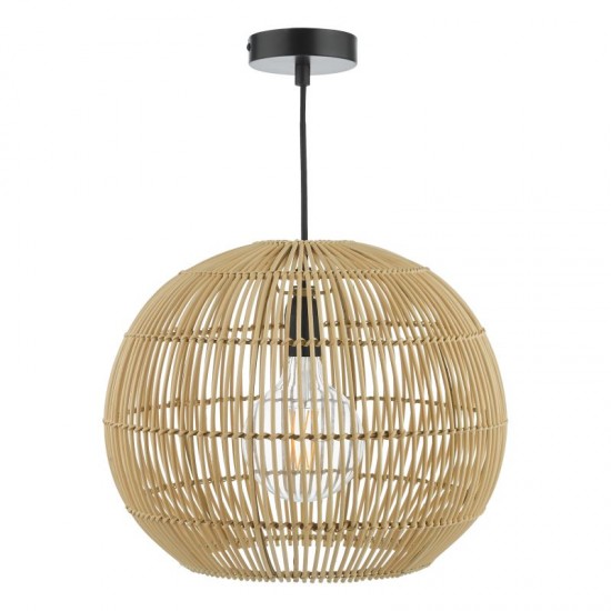 71198-003 Natural Rattan Pendant