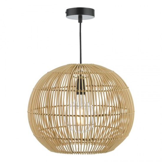 71198-003 Natural Rattan Pendant