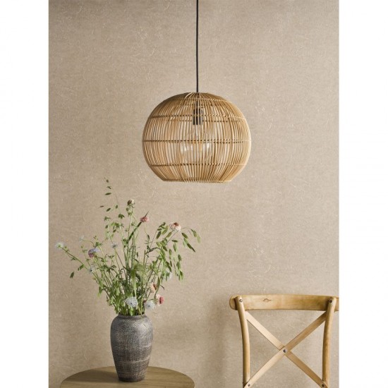 71198-003 Natural Rattan Pendant