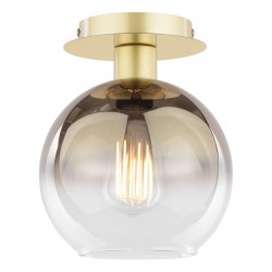 71203-003 Gold Semi Flush with Gold Mirrored Ombre Glass 71203-003 Gold Semi Flush with Gold Mirrored Ombre Glass