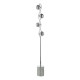 71211-003 Chrome 4 Light Floor Lamp with Smoked Mirrored Glasses